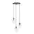 Emibig Hanglamp Astral Staal Zwart | Geschikt voor 3x E14 - Max 10W
