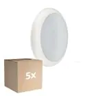 Voordeelpak 5x Philips LED Plafondlamp Ledinaire WL070V Gen 2 Wit 17W 1700lm - 830-840 CCT | 300mm - IP65